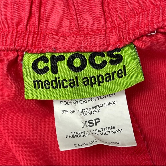 CROCS scrub medical apparel pants with drawstring and pockets, size XSP - Picture 2 of 11